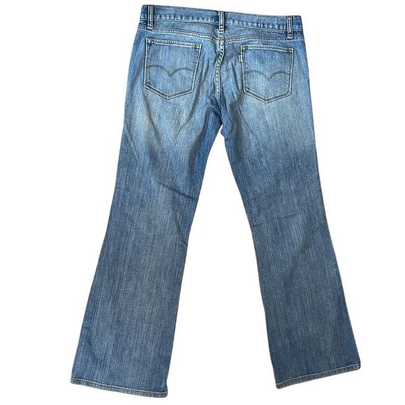 Vintage Levi's Eco Ultra Low Boot Light Wash 522 Denim Jeans Women's Size 8S - Picture 2 of 7